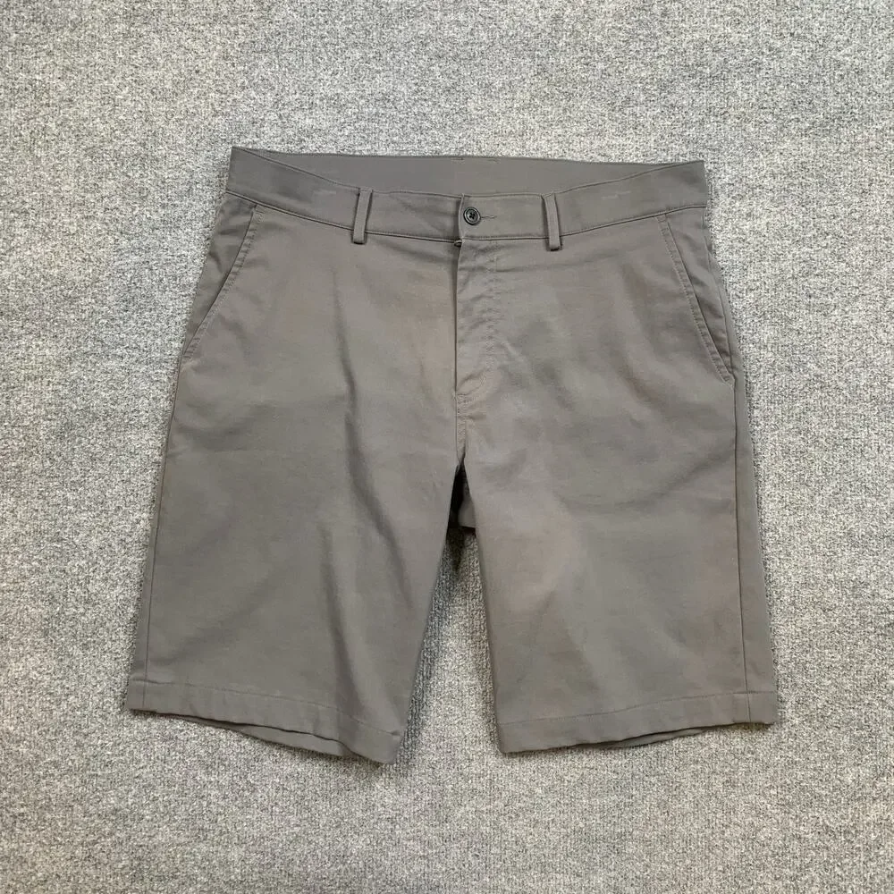 KJUS Shorts Mens EU 52 (US 36) Long Gray Inmotion Moisture Wick Performance Golf